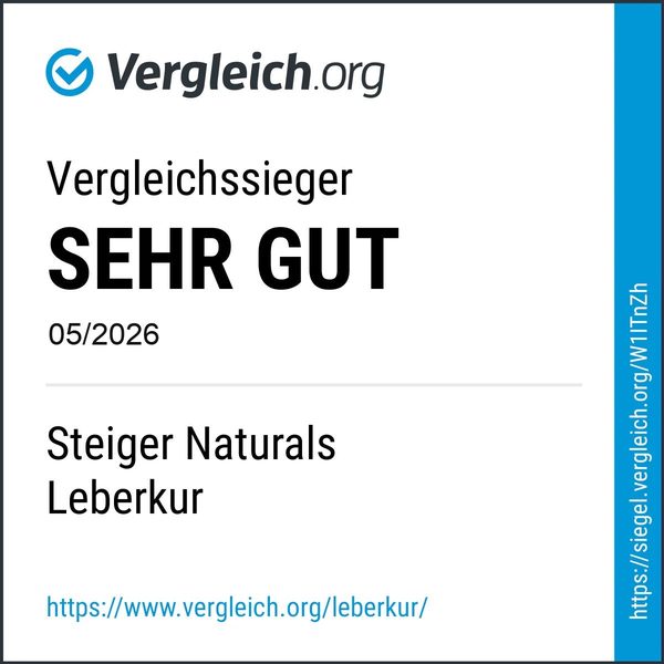 Vergleich.org Vergleichssieger SEHR GUT – Steiger Naturals Leberkur